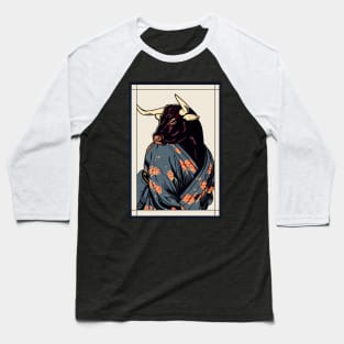 Wild ox japanese with kimono vintage Baseball T-Shirt